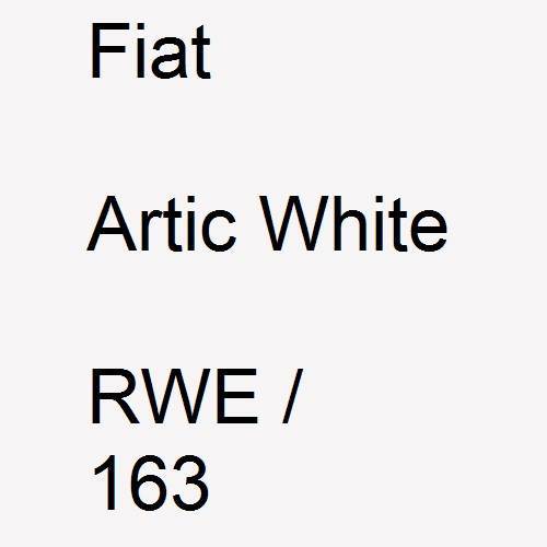 Fiat, Artic White, RWE / 163.